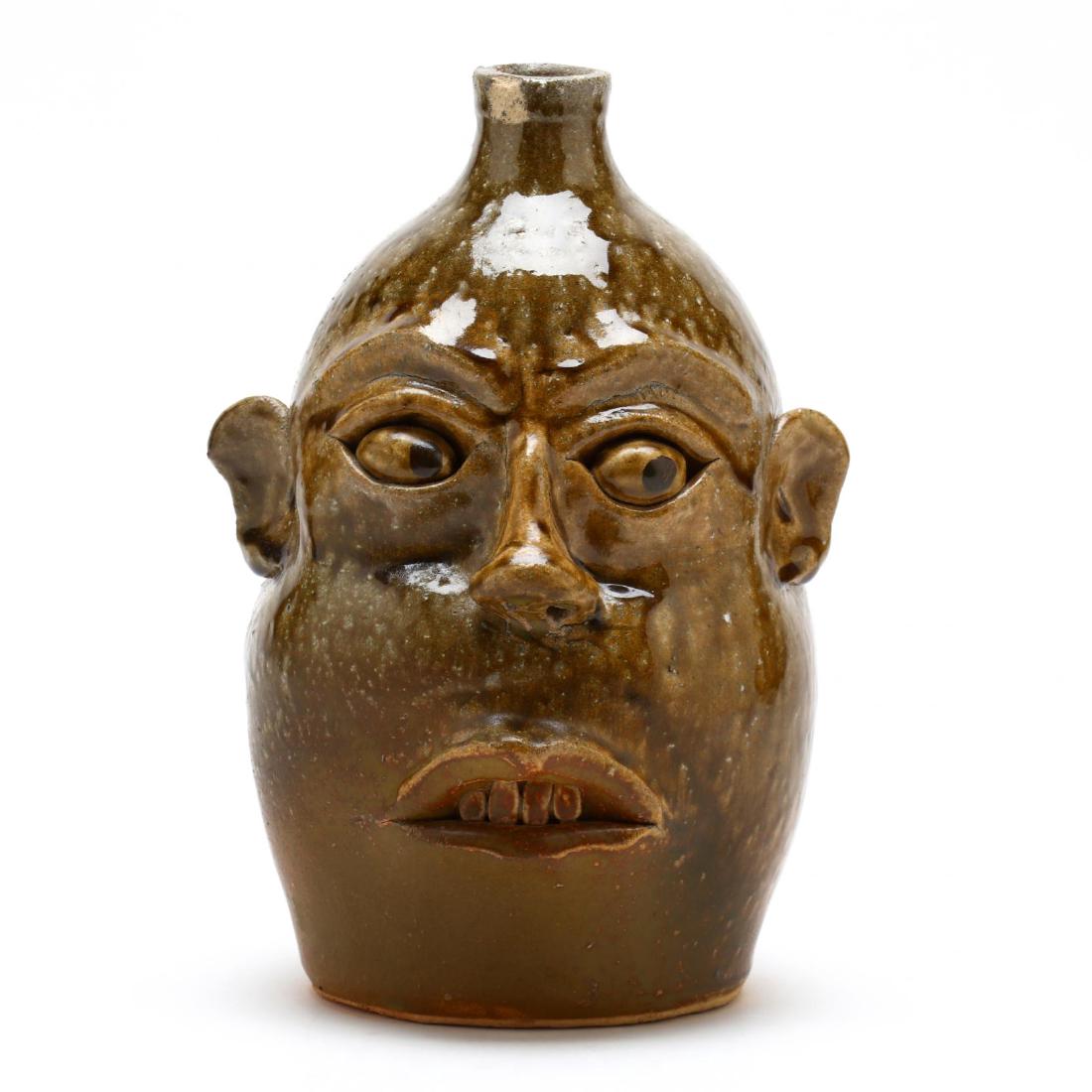 Folk Pottery Face Jug by David Meaders
