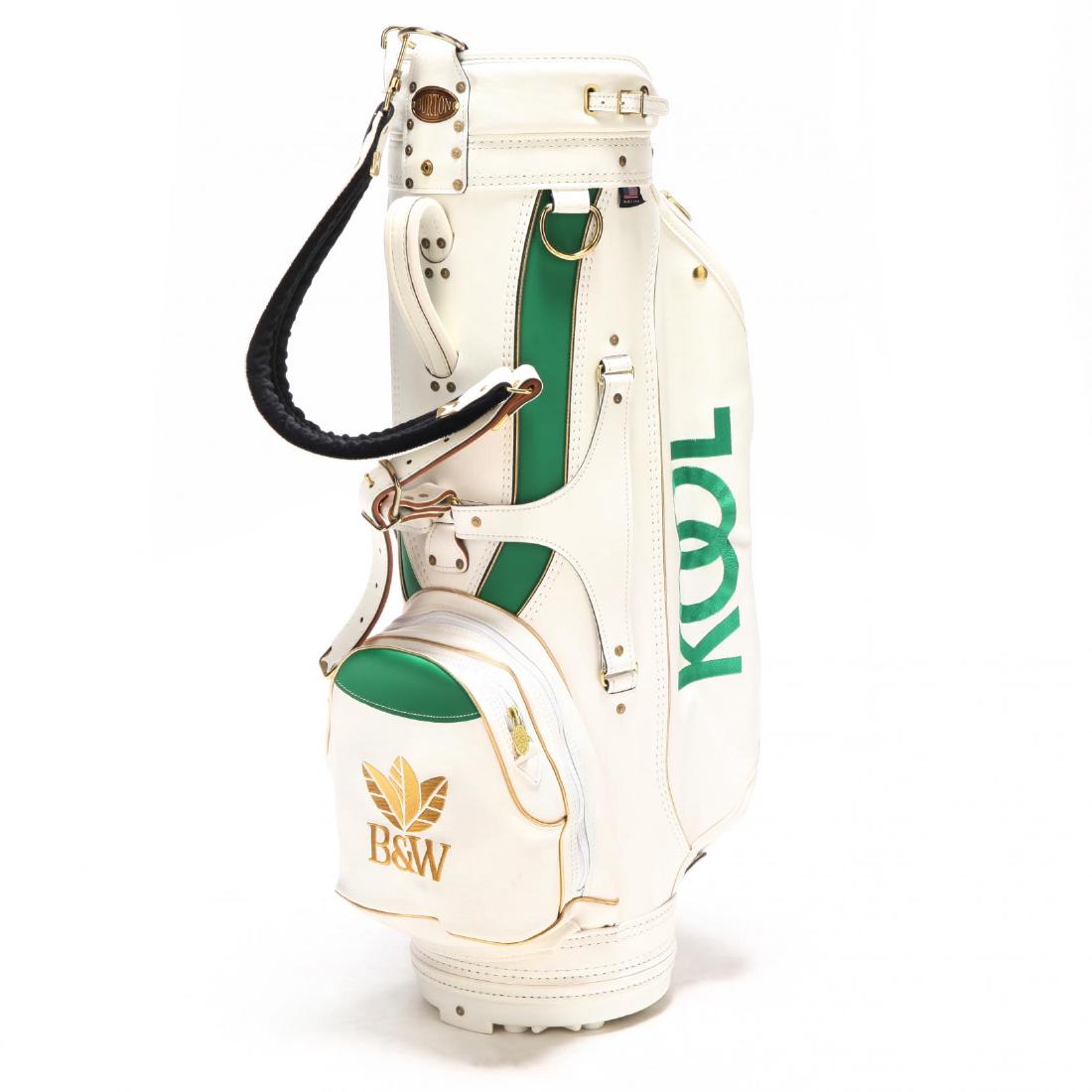 white leather ping golf bag