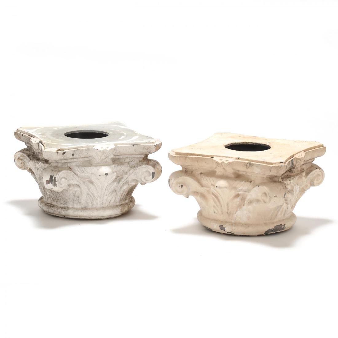 Pair of Architectural Corinthian Column Caps (1 of 3)