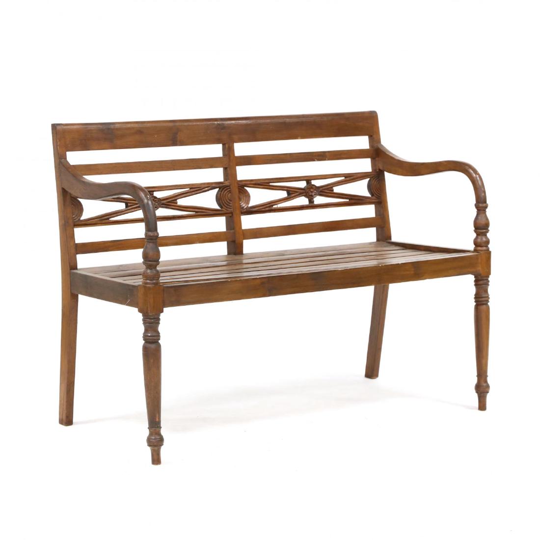 Contemporary Asian Garden Bench (1 of 3)