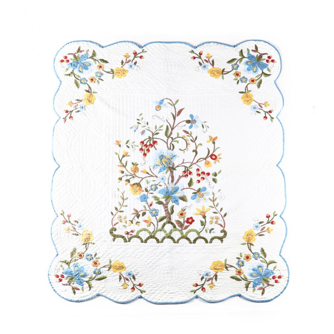 Vintage "Tree of Life" Quilt (1 of 3)