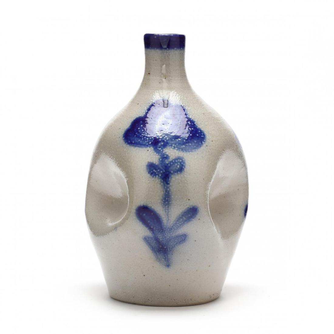 Beaumont Pottery, NC, Pinch Bottle Jug (1 of 5)