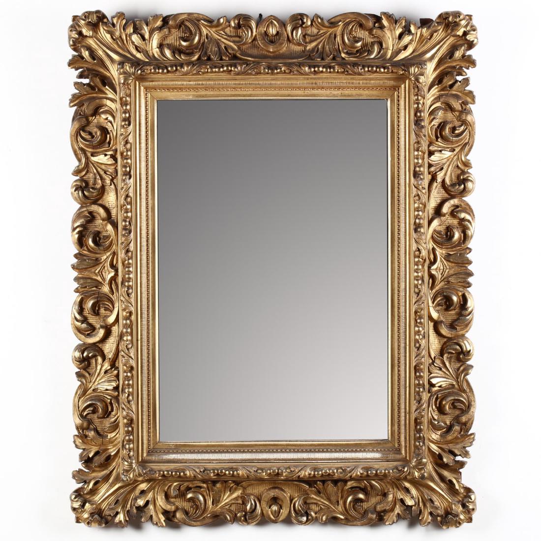 Antique Carved and Gilt Mirror (1 of 3)