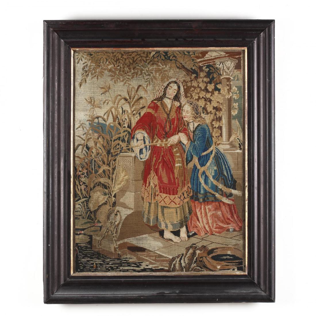 Victorian Tapestry of a Biblical Scene (1 of 2)