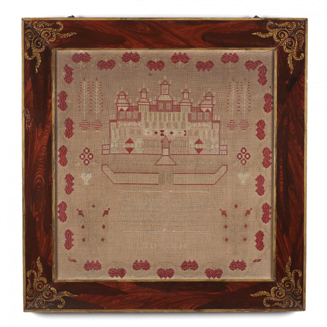 Antique Sampler of Solomon's Temple (1 of 3)