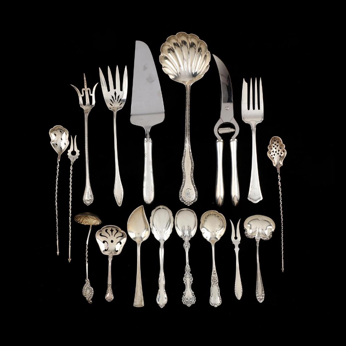 Seventeen Sterling Silver Servers (1 of 3)