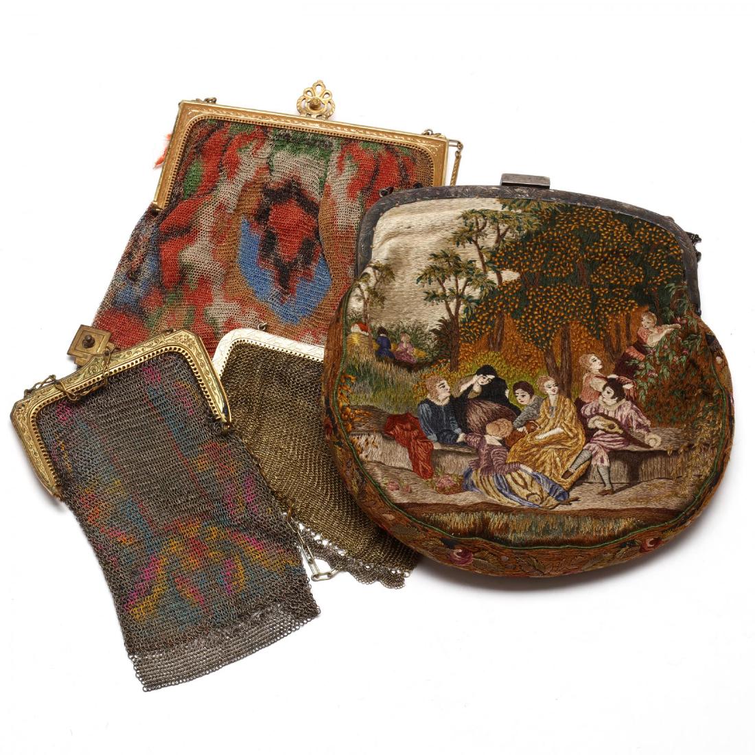 Four Vintage Lady's Evening Bags (1 of 5)