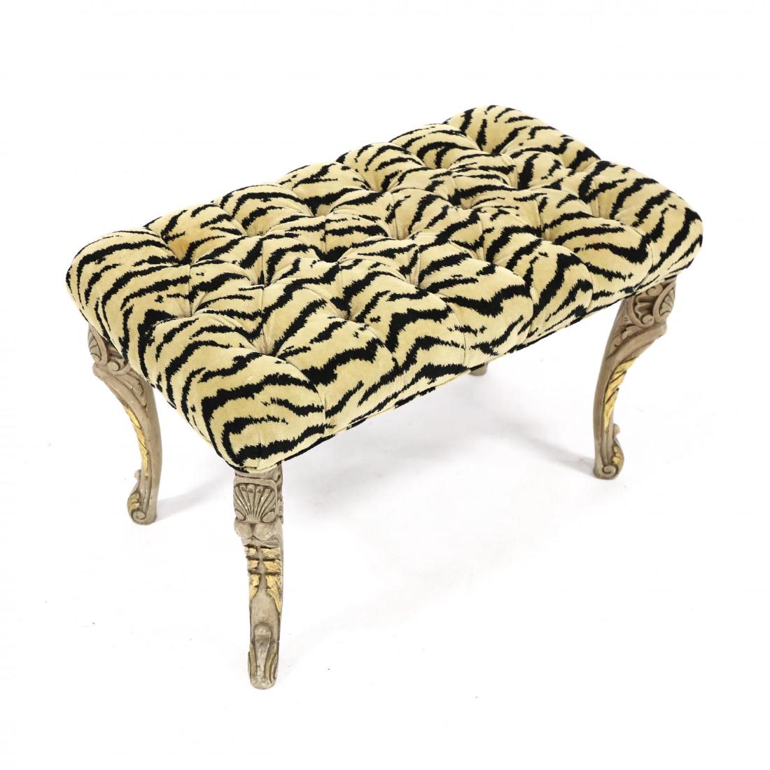 Italianate Carved and Gilt Stool (1 of 2)