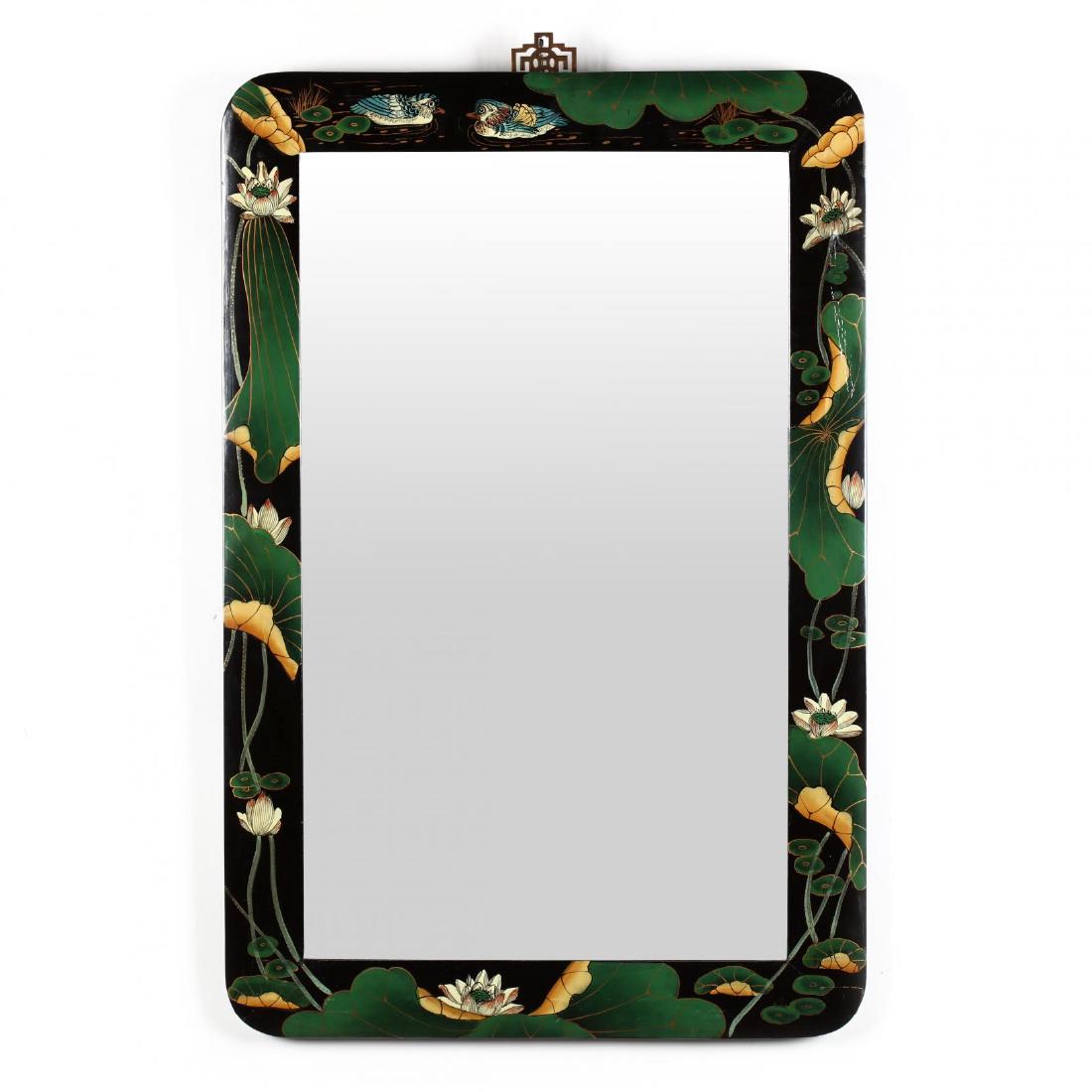 Chinoiserie Decorated Mirror (1 of 3)