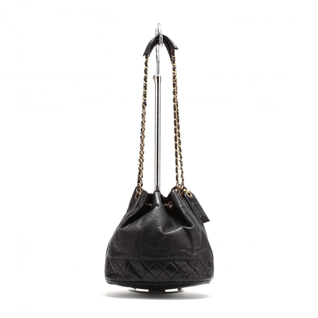 Calfskin Leather Drawstring Bucket Bag, Chanel (1 of 6)