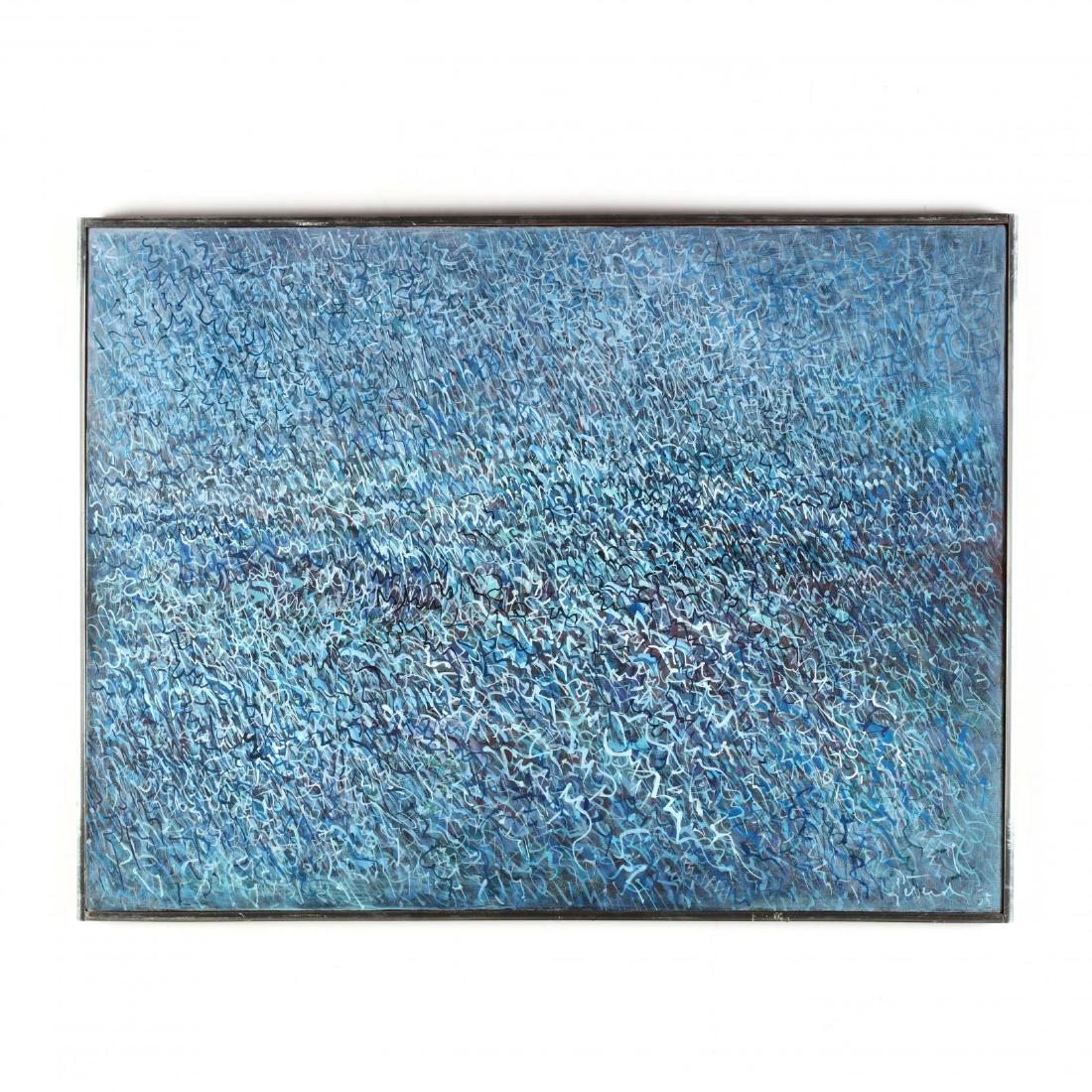 Gabor Peterdi (NY/CT, 1915-2001),  Iridescent Sea (1 of 3)