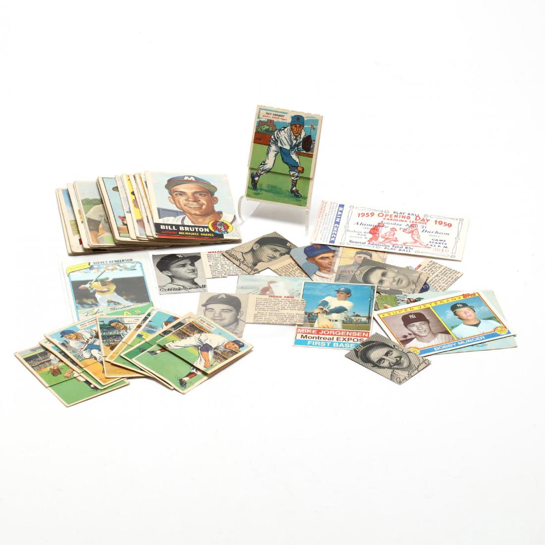 Vintage Baseball Cards and Ephemera Grouping (1 of 7)