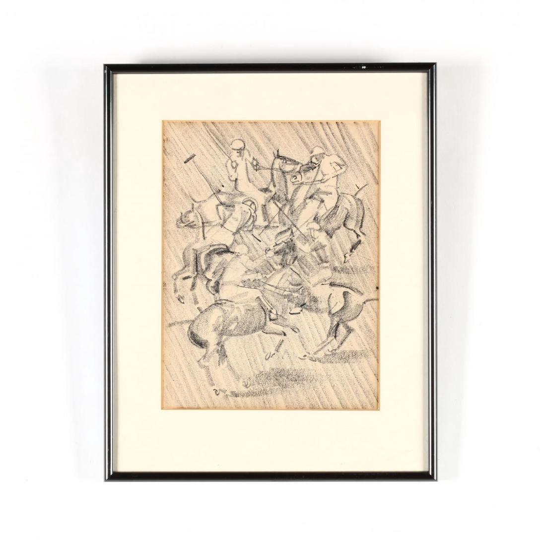 James Louis Lundean (NY/IA, 1894-1961), Polo Players (1 of 3)