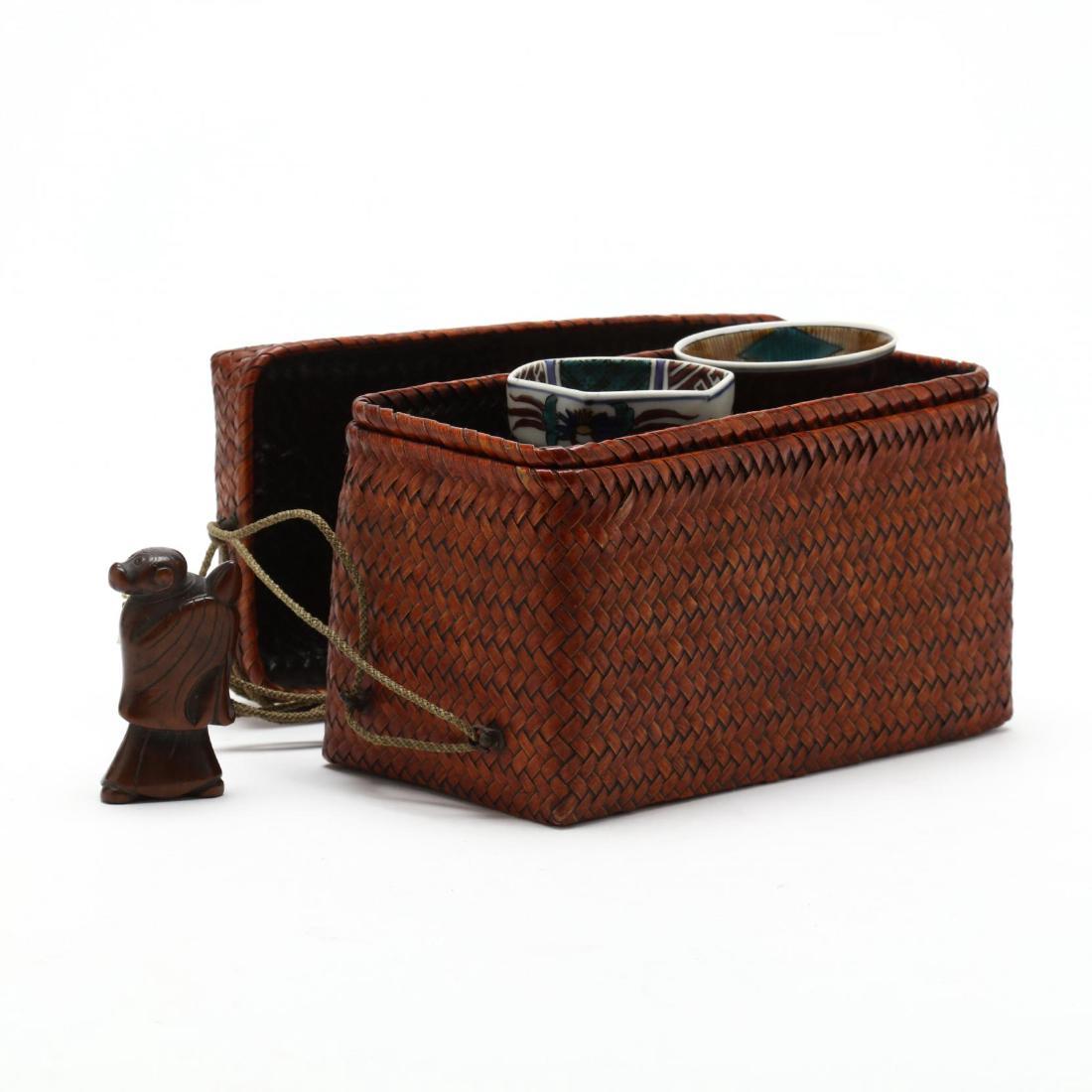 A Japanese Rattan Box with a Very Fine Monkey Songoku (1 of 9)