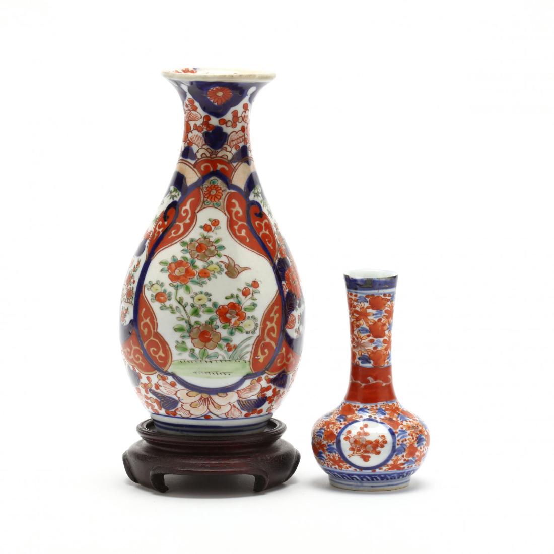 Two Japanese Imari Porcelain Vases (1 of 4)