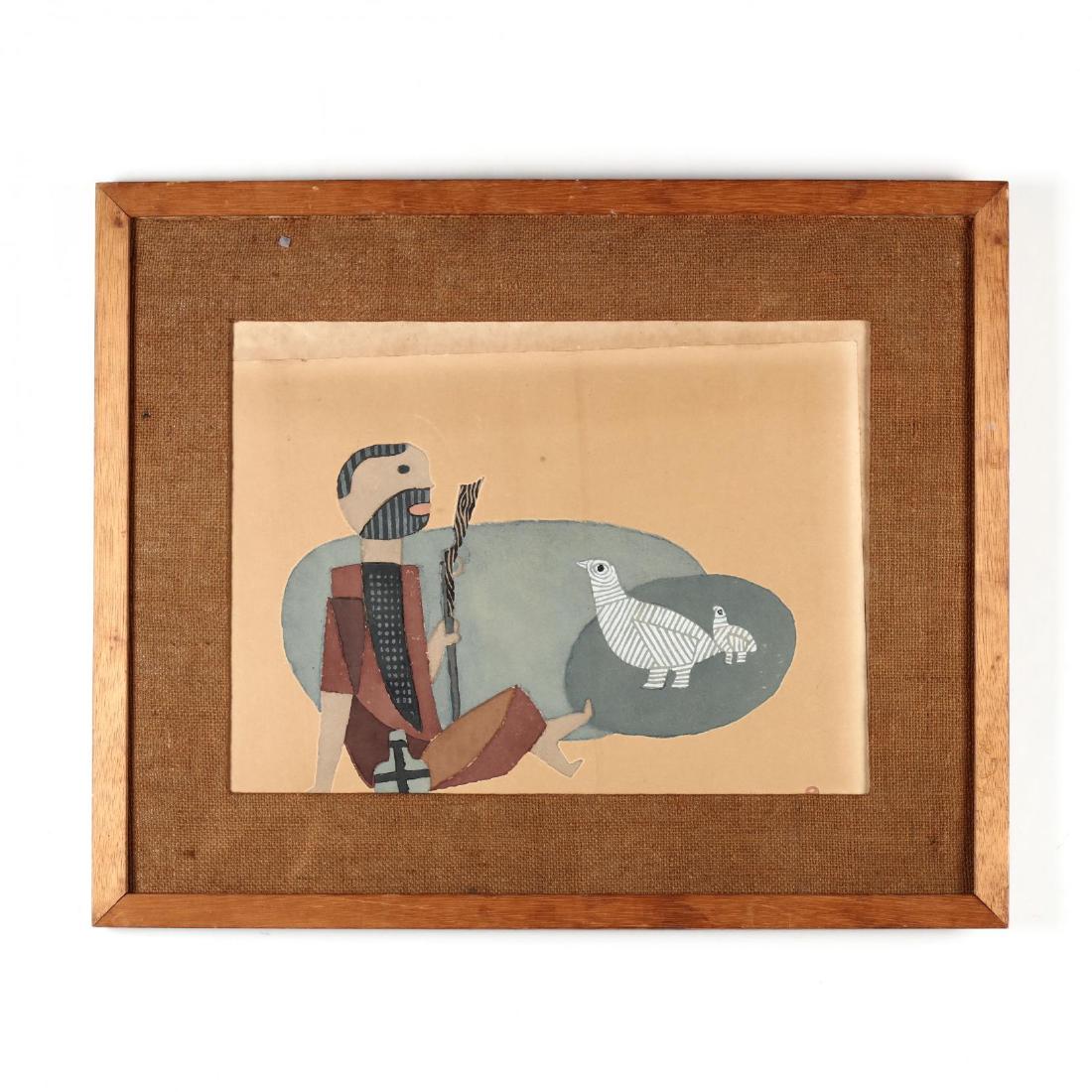 A Woodblock Print by Umetaro Azechi (Japanese, (1 of 3)