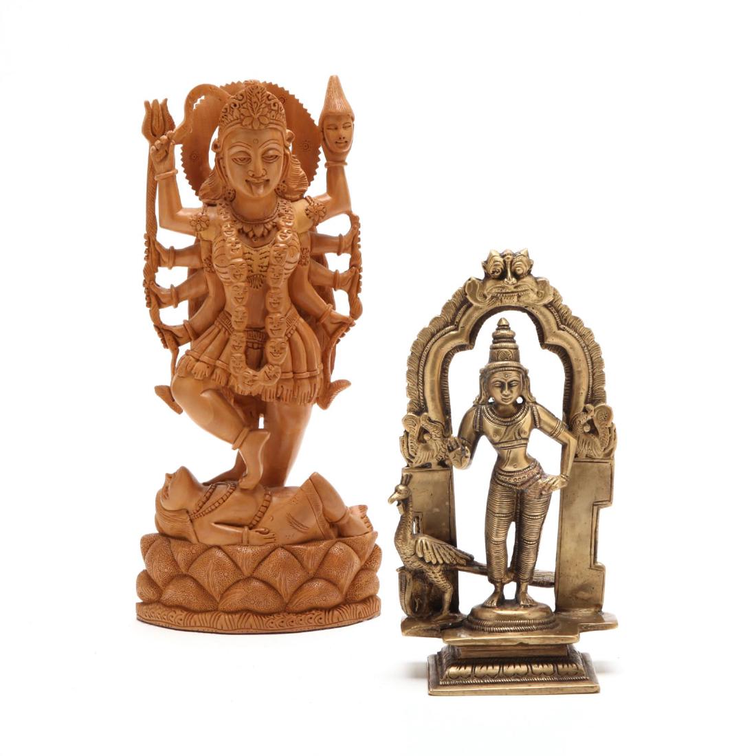 Two Vintage Hindu Sculptures (1 of 5)
