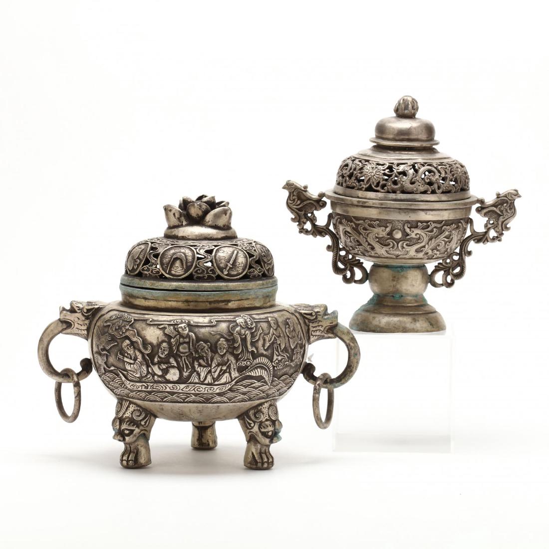 Two Chinese Incense Burners (1 of 5)