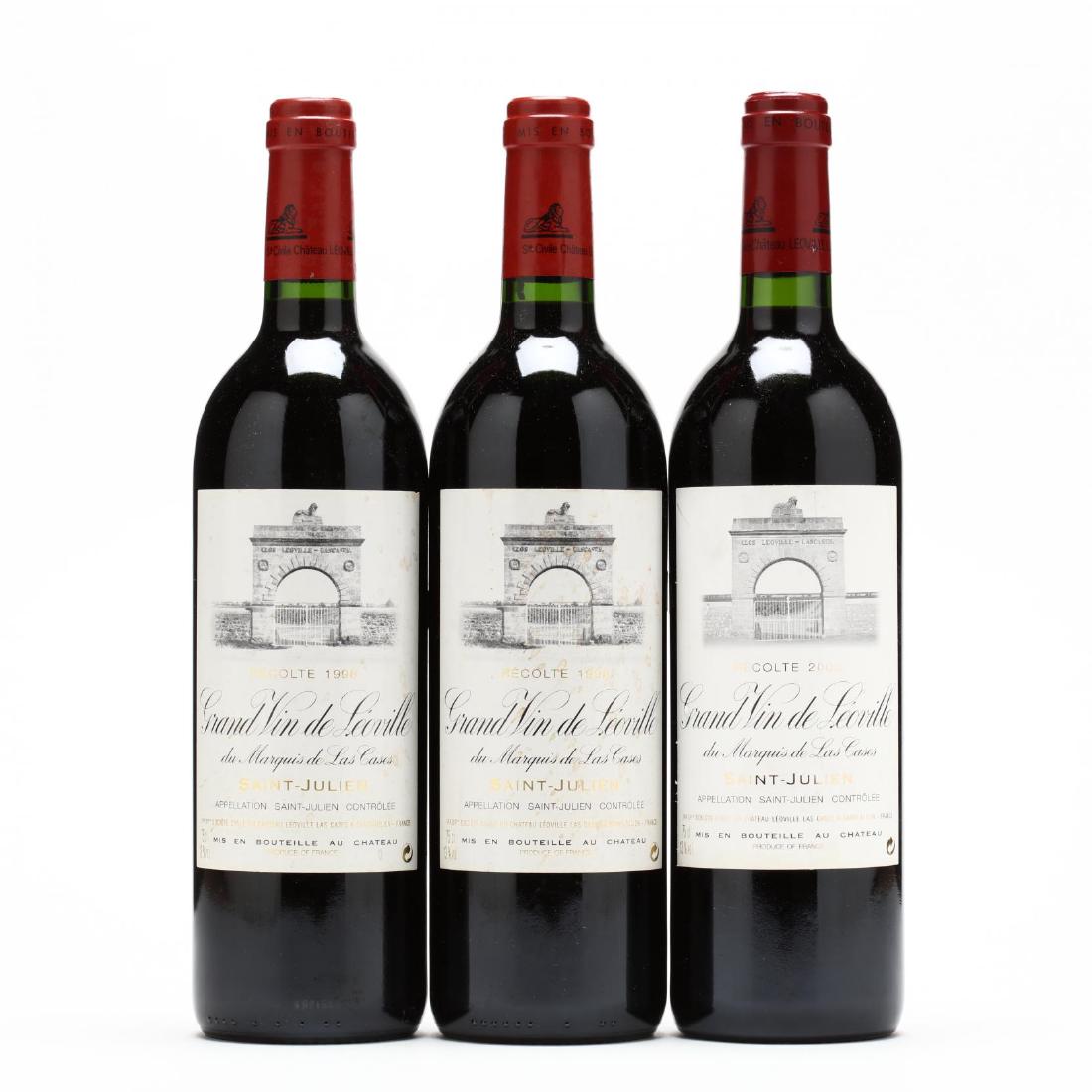 1998 & 2000 Chateau Leoville Las Cases: Vintage 1998, Chateau Leoville Las Cases, St. Julien, 2 into neck, 2lwasl (2 750 ml) Vintage 2000, Chateau Leoville Las Cases, St. Julien, into neck, lbsl (1 750 ml) Additional high-resolution phot