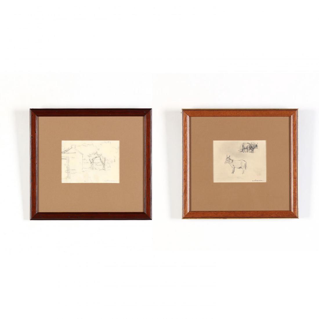 Arthur B. Davies (American, 1862-1928), Two Pencil (1 of 5)