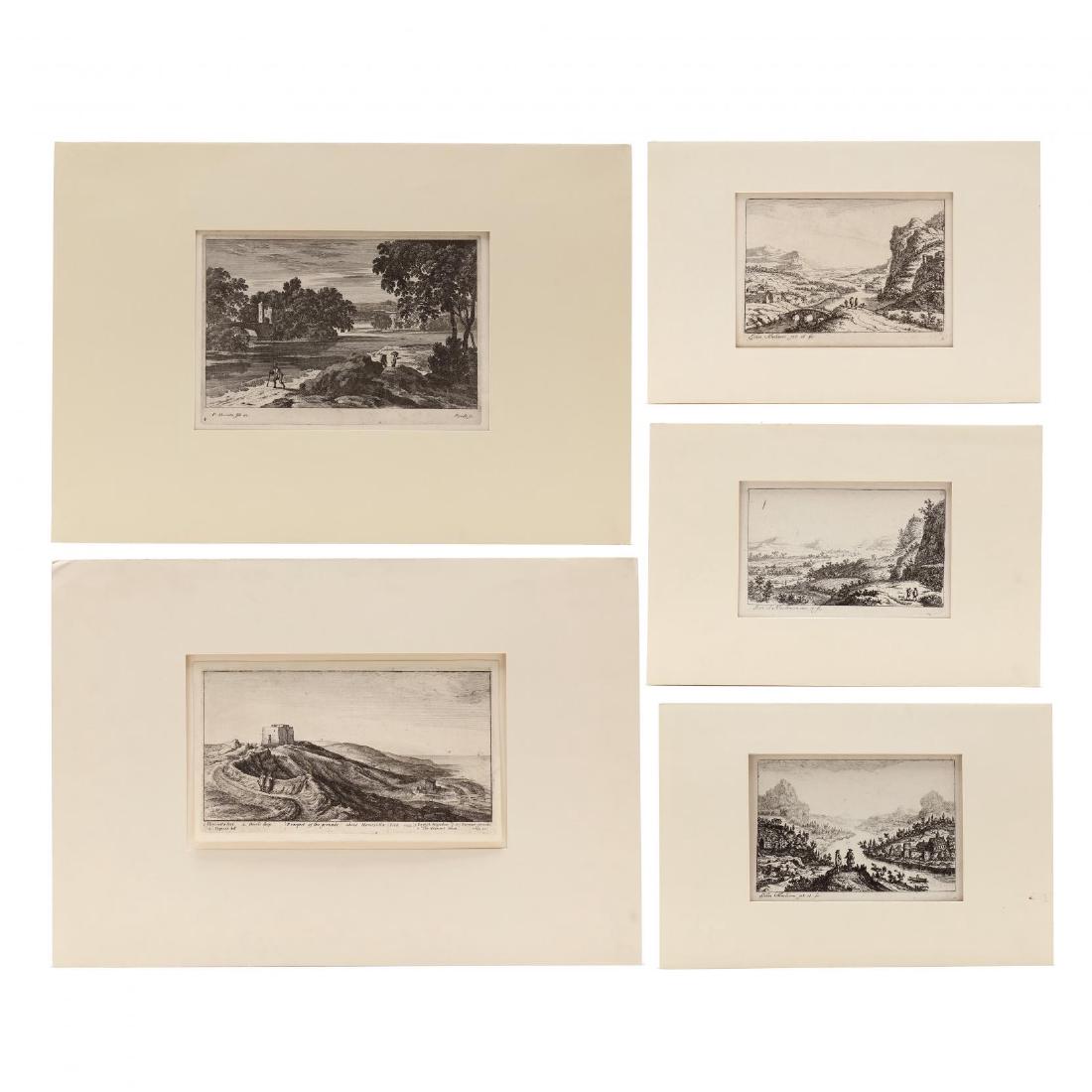 Group of (5) Landscape Prints - Almeloven, Hollar, and (1 of 10)