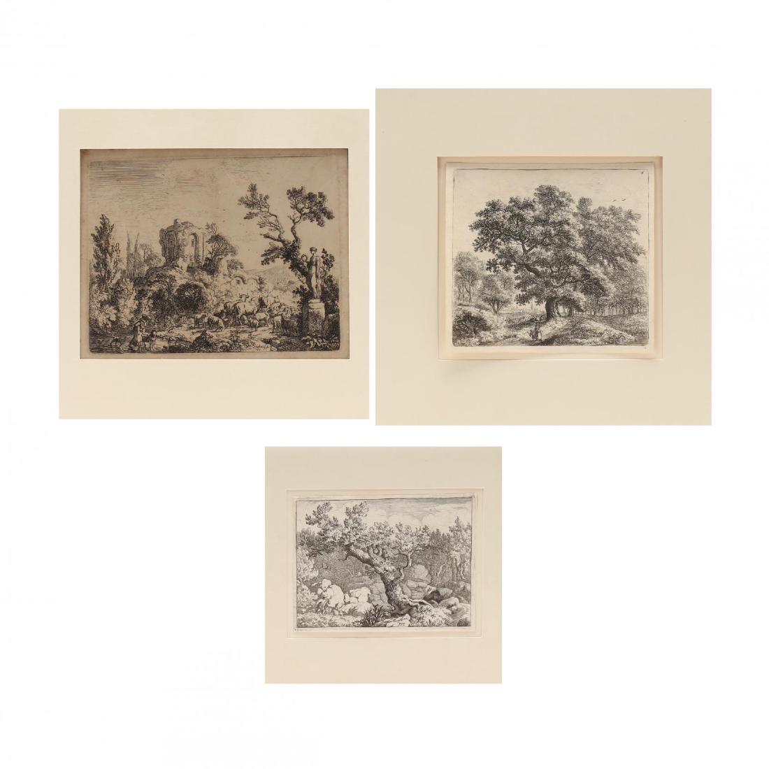 Group of Three Landscape Prints - Waterloo, Everdingen, (1 of 7)