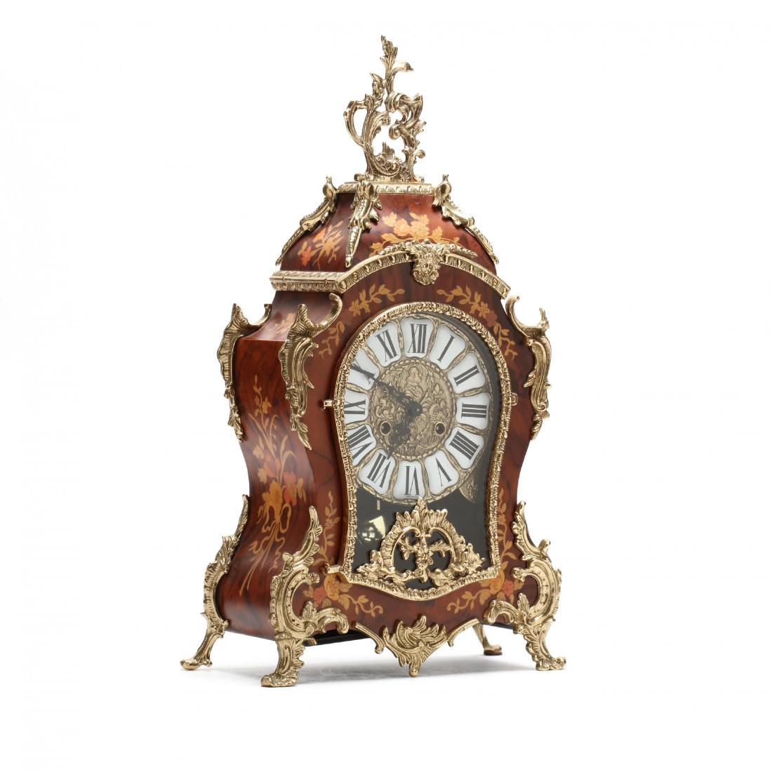 Franz Hermle, Inlaid French Rococo Style Bracket Clock (1 of 5)