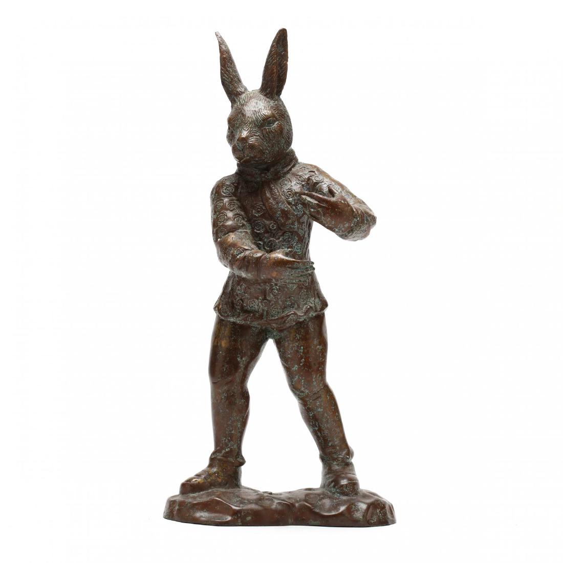 Cast Bronze Figure of a Rabbit (1 of 3)