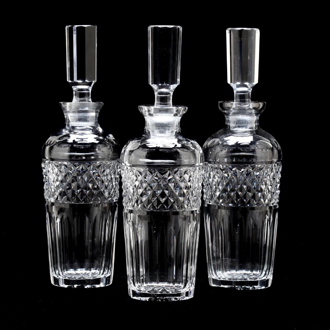 Set of Three Cut Crystal Decanters (1 of 5)