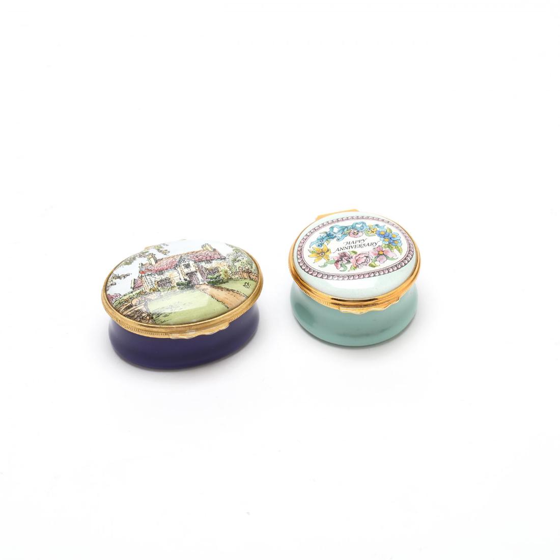 Two Halcyon Days Enamel Pill Boxes (1 of 3)