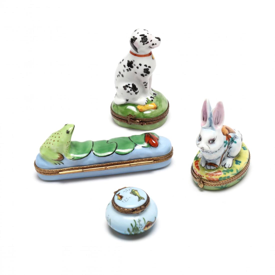 Four Limoges Porcelain Boxes (1 of 4)