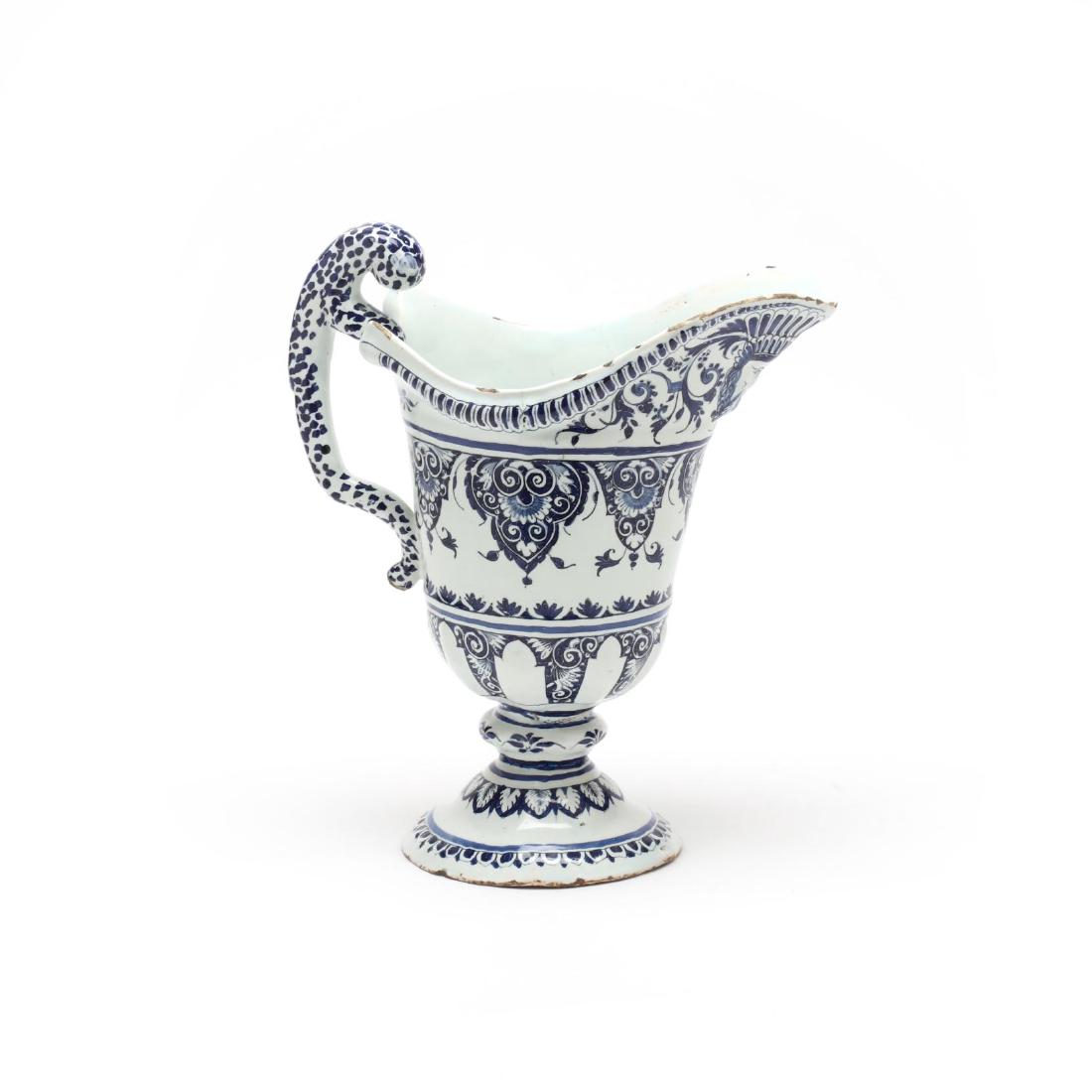 19th Century Large Delft Helmet Pitcher (1 of 3)