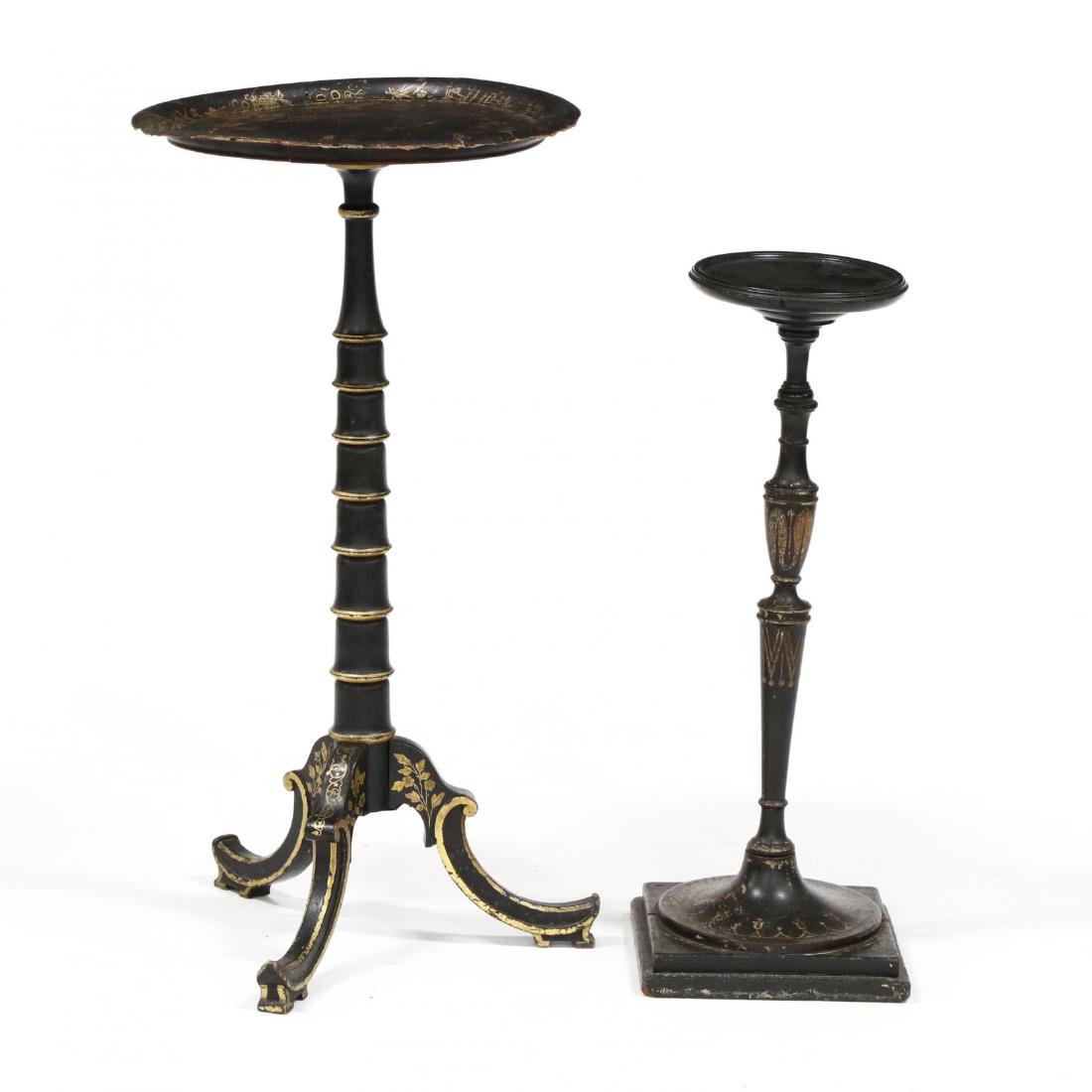 Two Antique Chinoiserie Decorated Stands (1 of 3)