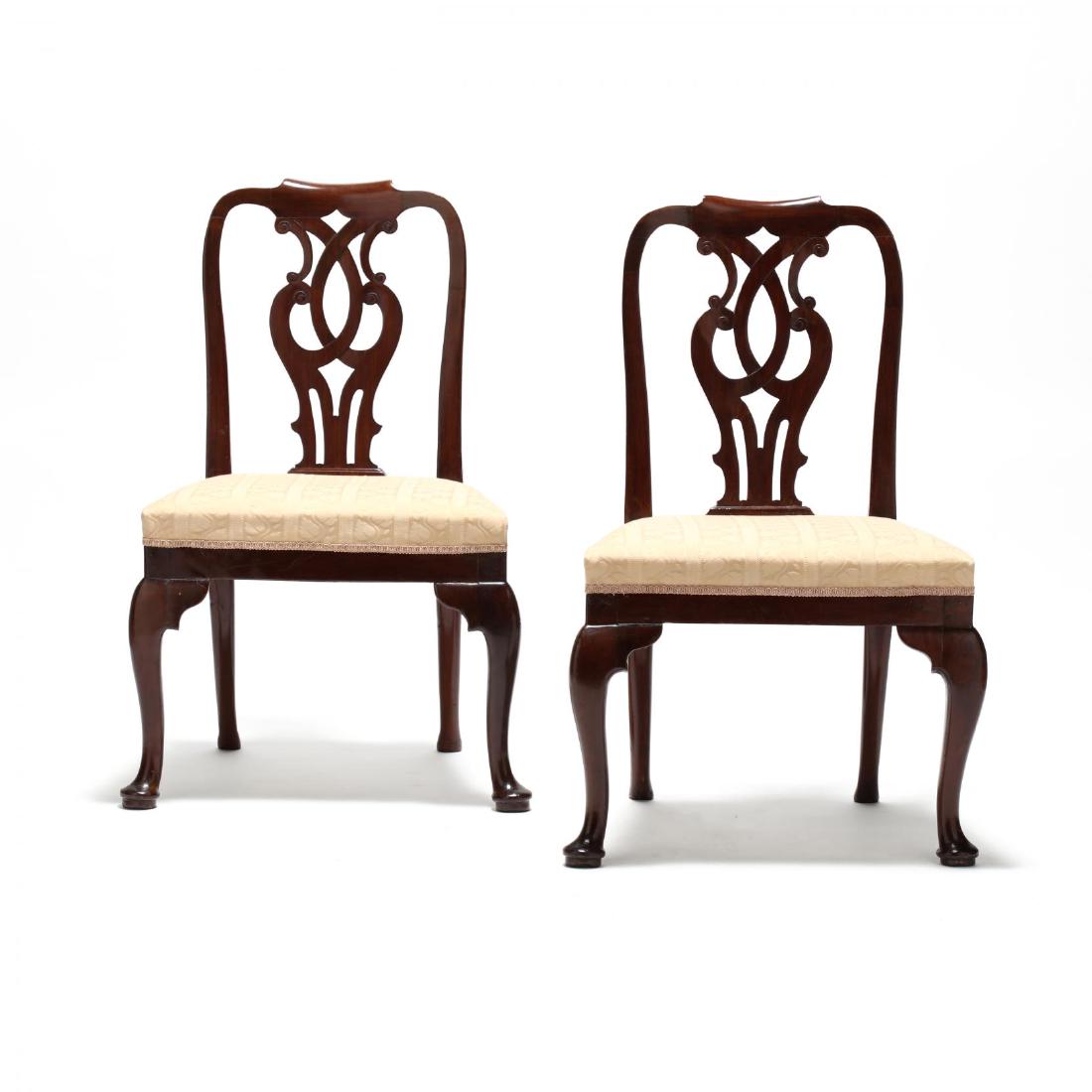 Pair of George II Mahogany Side Chairs (1 of 4)
