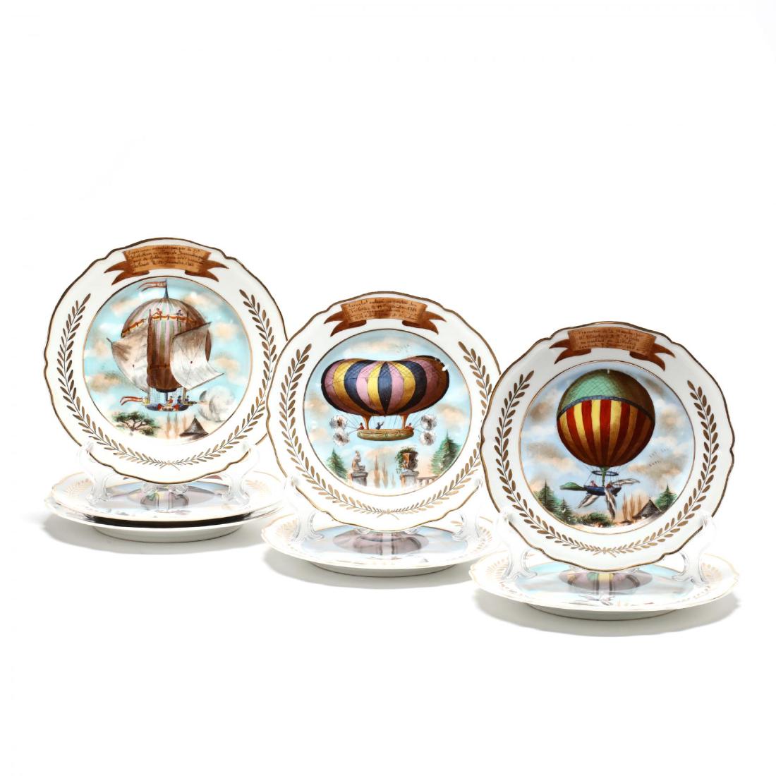 A Set of Seven Paris Porcelain Plates (1 of 9)