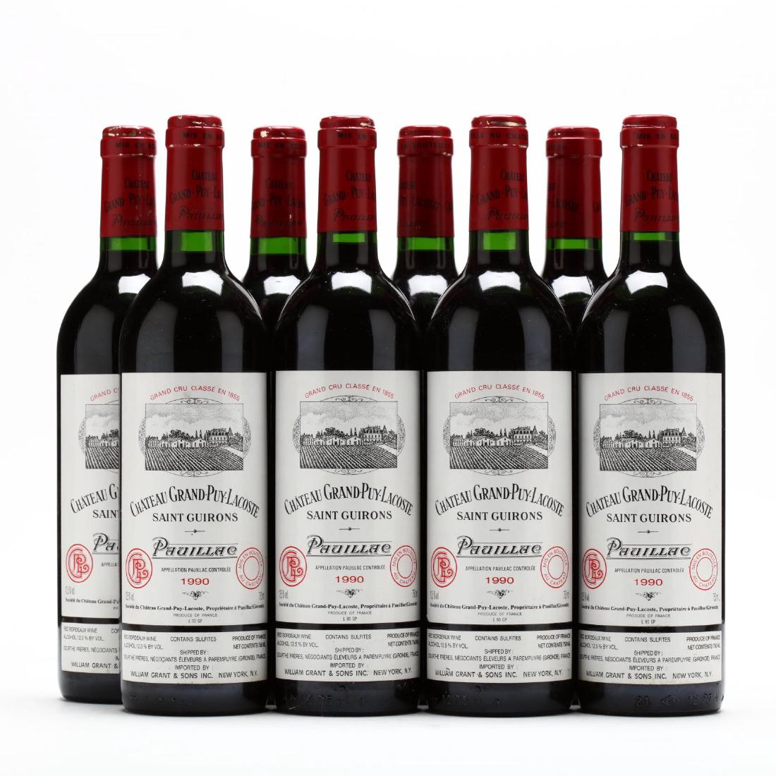 Chateau Grand Puy Lacoste - Vintage 1990: Vintage 1990, Chateau Grand Puy Lacoste, Pauillac, 8 into neck (8 750 ml) Additional high-resolution photos are available at LelandLittle.com