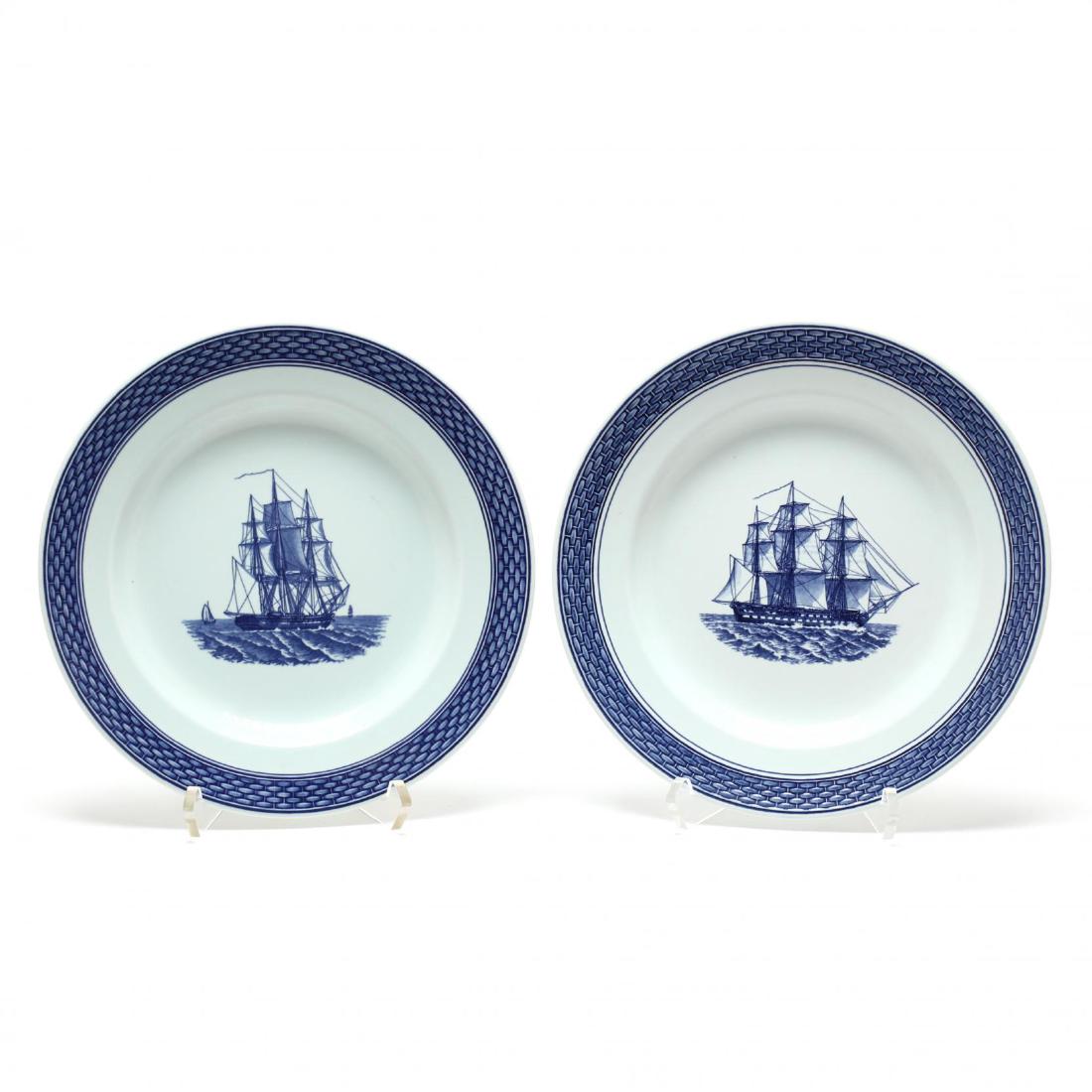 Two Royal Copenhagen Aluminia Plates (1 of 6)
