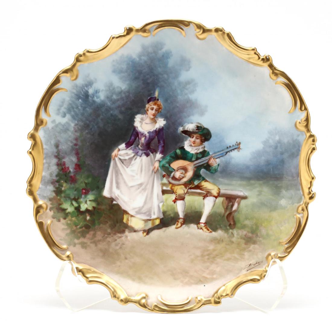 Limoges, Hand Painted Wall Charger (1 of 4)