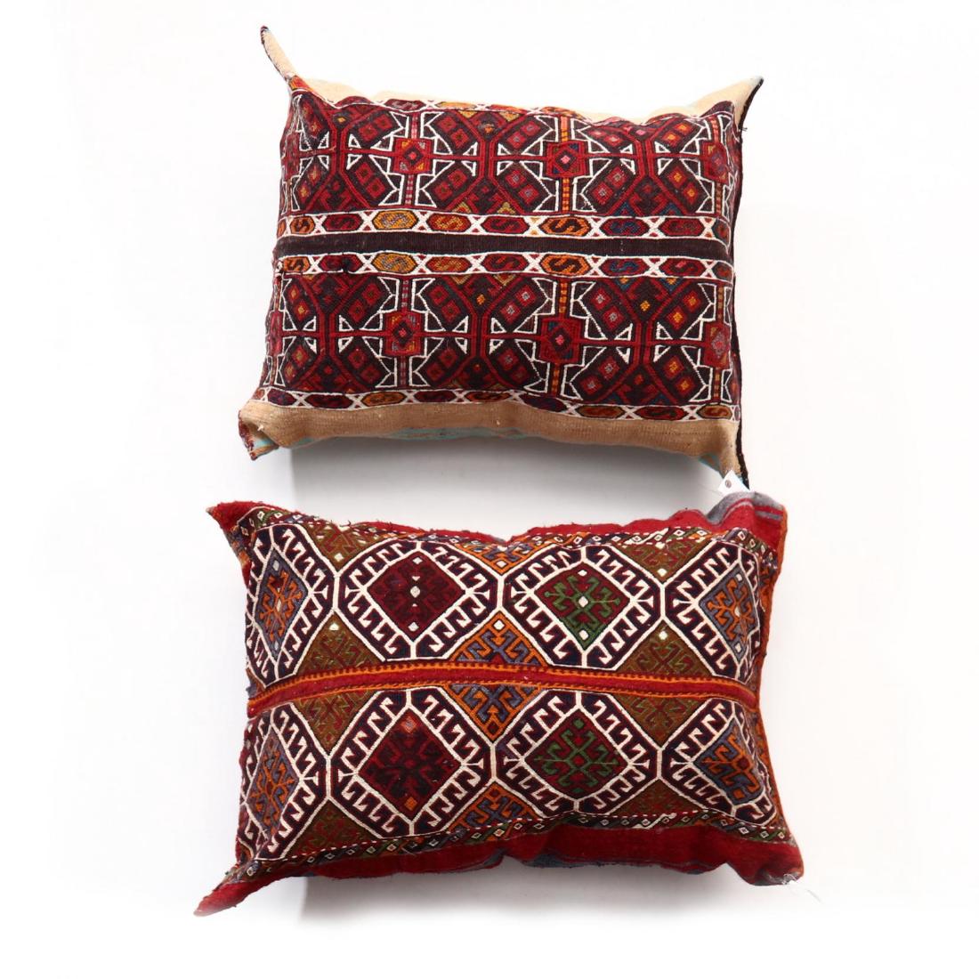 Two Oversized Kurdish Weave Floor Pillows (1 of 3)
