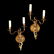 Pair of French Baroque Style Figural Wall Sconces