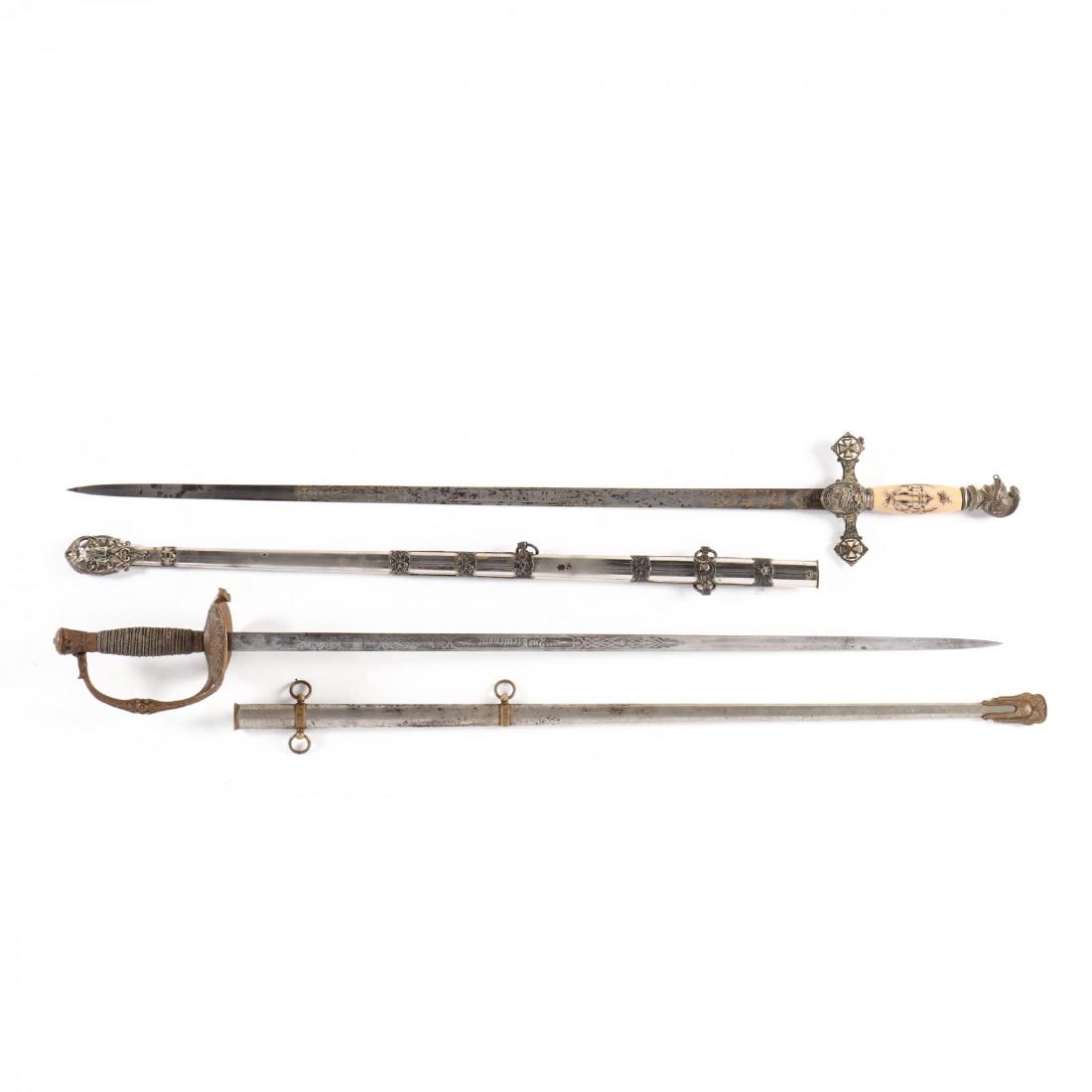 Two Fraternal Dress Swords (1 of 7)