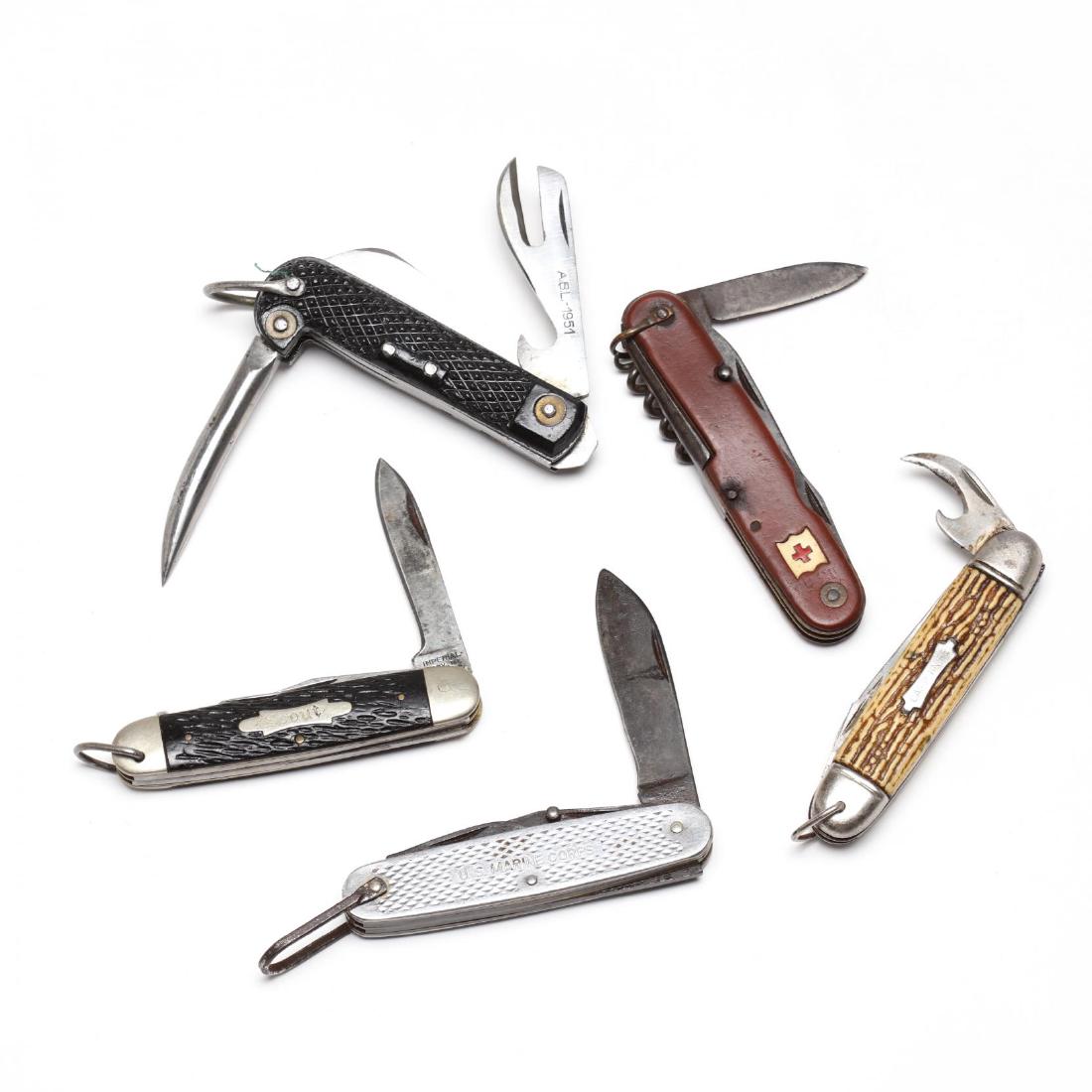 Five Vintage Pocket Knives (1 of 7)