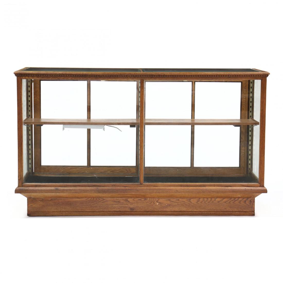 Antique Oak Floor Model Display Case (1 of 5)