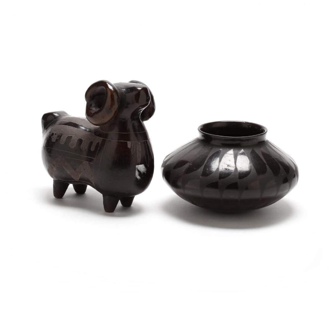 Two Blackware Pottery Vessels (1 of 6)