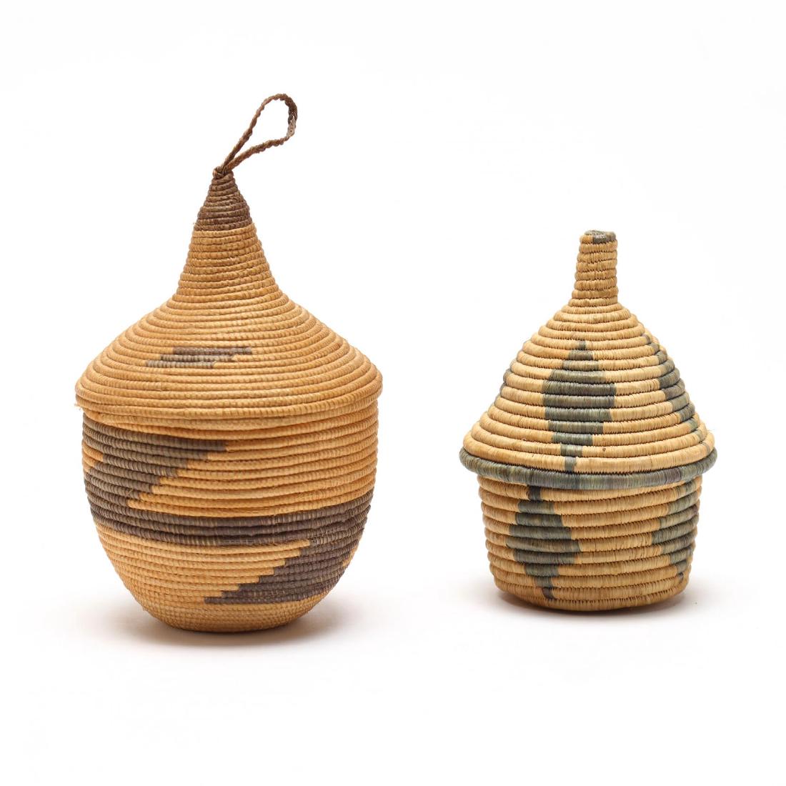 Two African Lidded Tutsi Baskets (1 of 4)