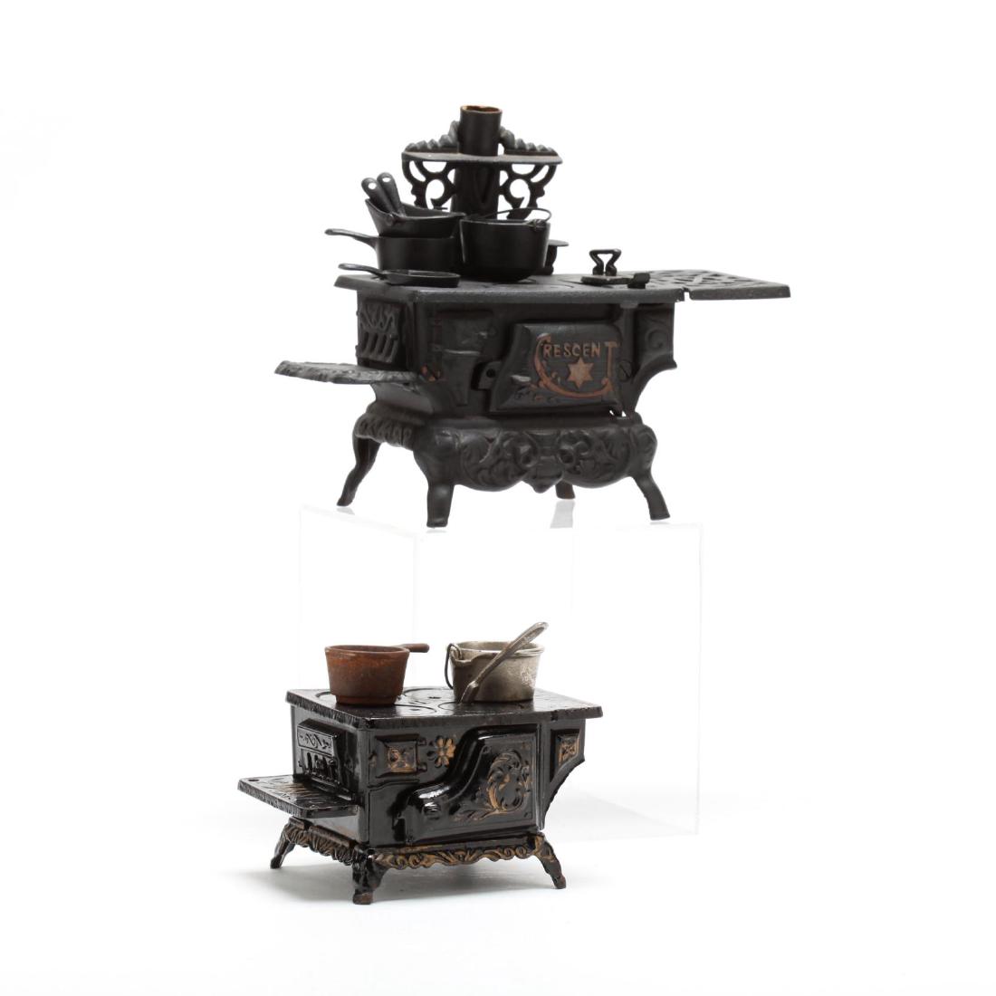 Two Toy Cast Iron Stoves (1 of 4)