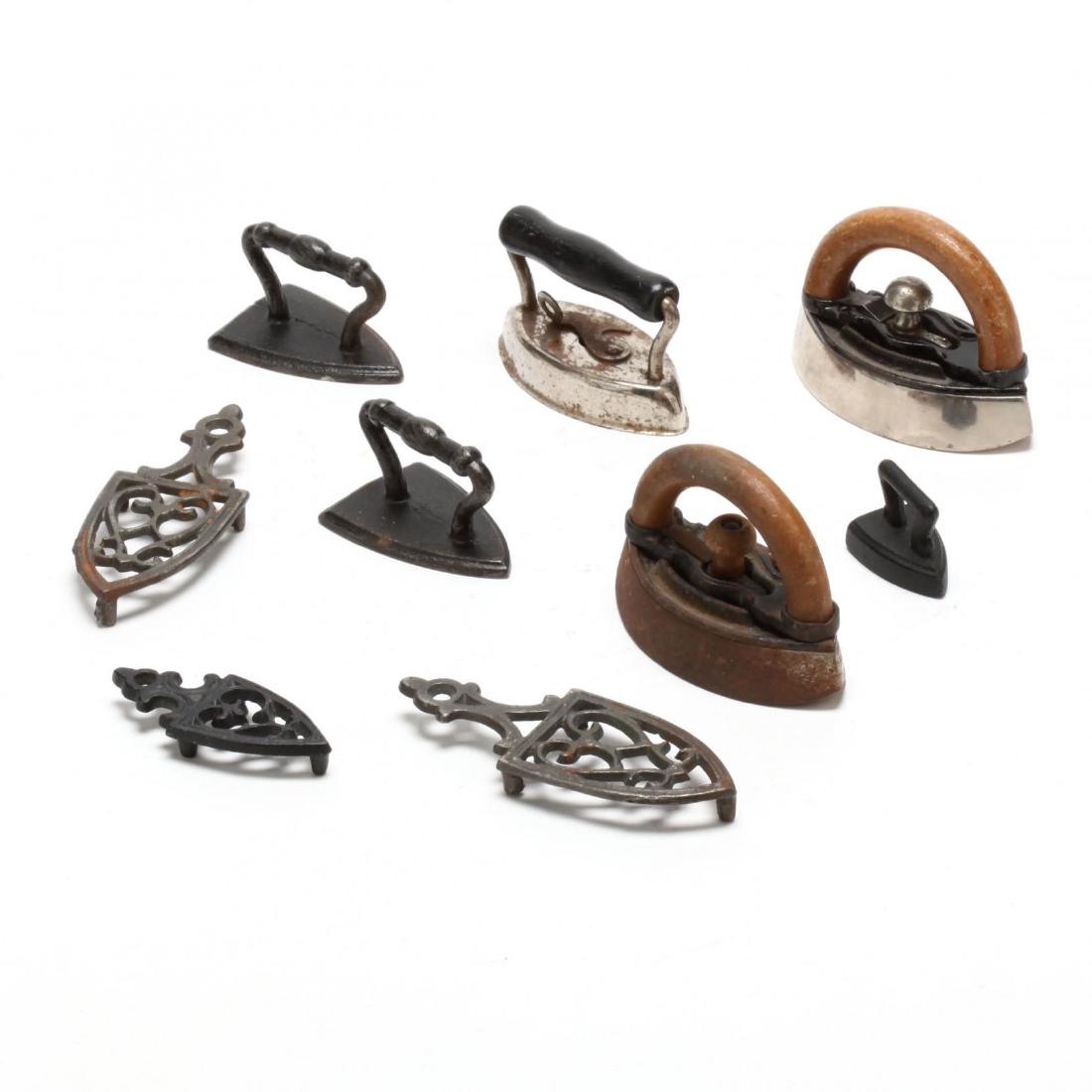 A Group of Vintage Miniature Flatirons (1 of 3)