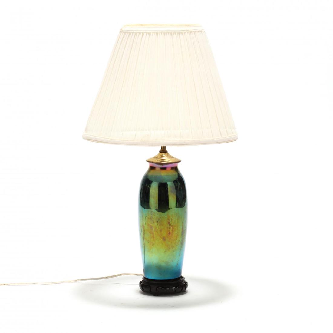 Czech. Art Glass Table Lamp (1 of 3)