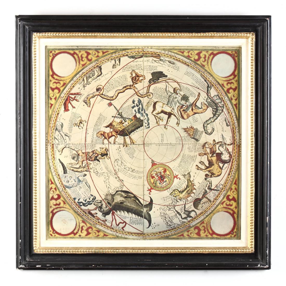 Framed Decorative Celestial Map (1 of 2)