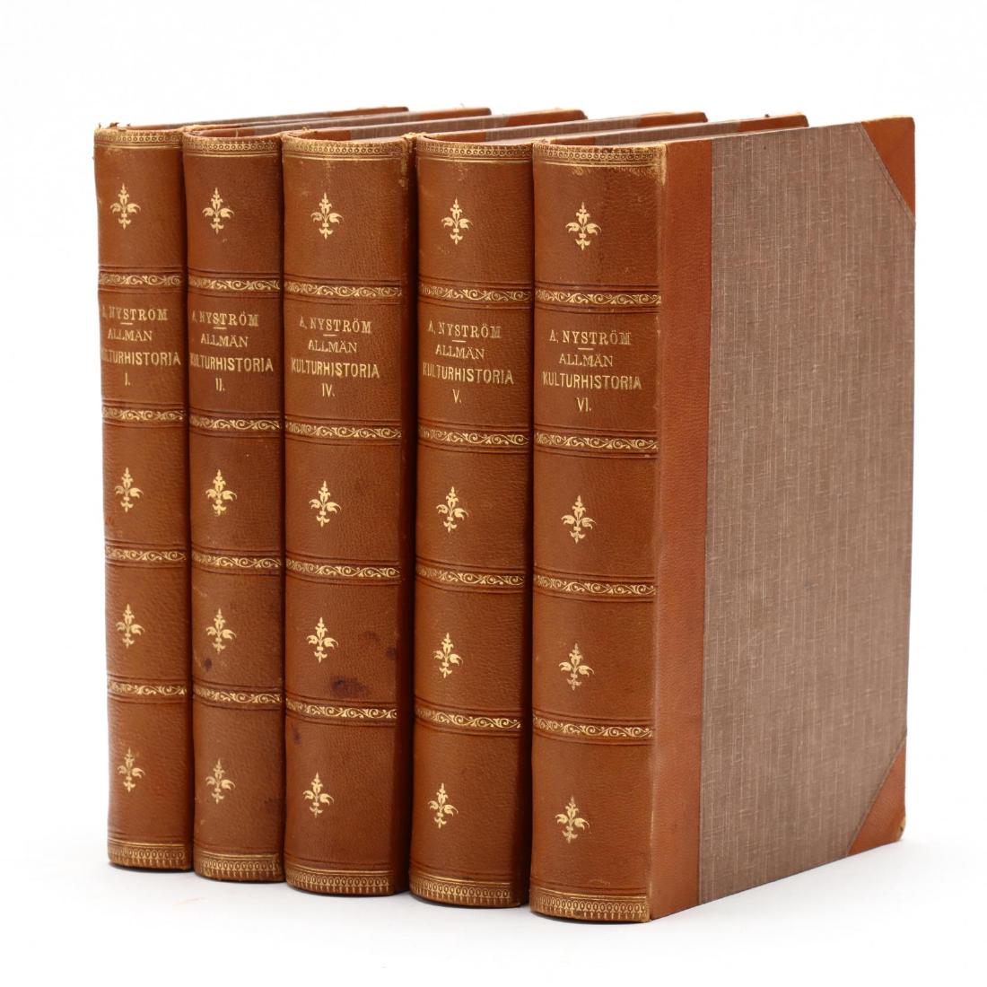 Two Partial Set of Swedish Books Related to History (1 of 6)